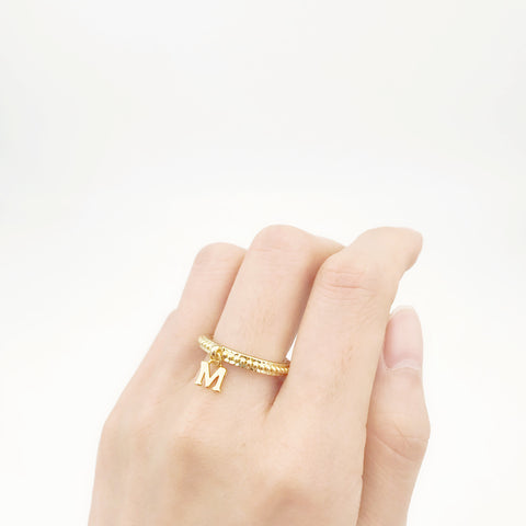Mary Lou Personailzed Initial Ring - MaryLouStore