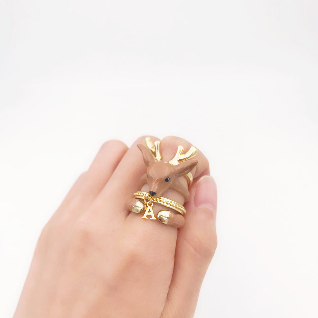 Mary Lou Personailzed Initial Ring - MaryLouStore