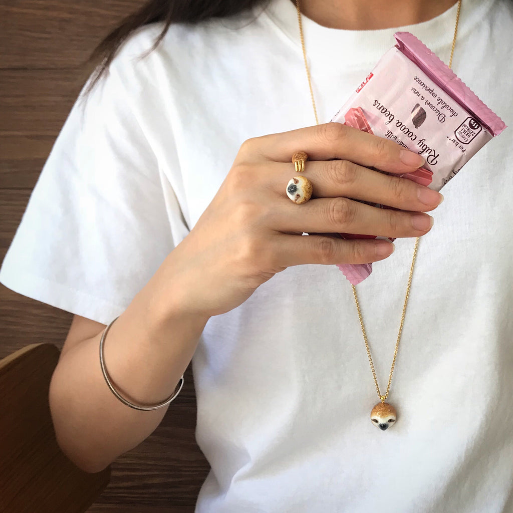 Mary Lou Orange Sloth Ring - MaryLouStore