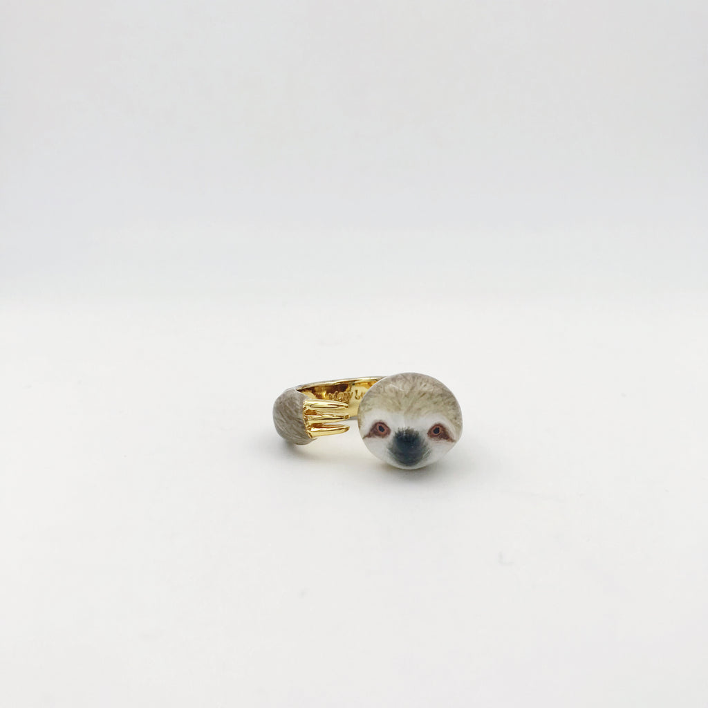 Mary Lou Grey Sloth Ring - MaryLouStore