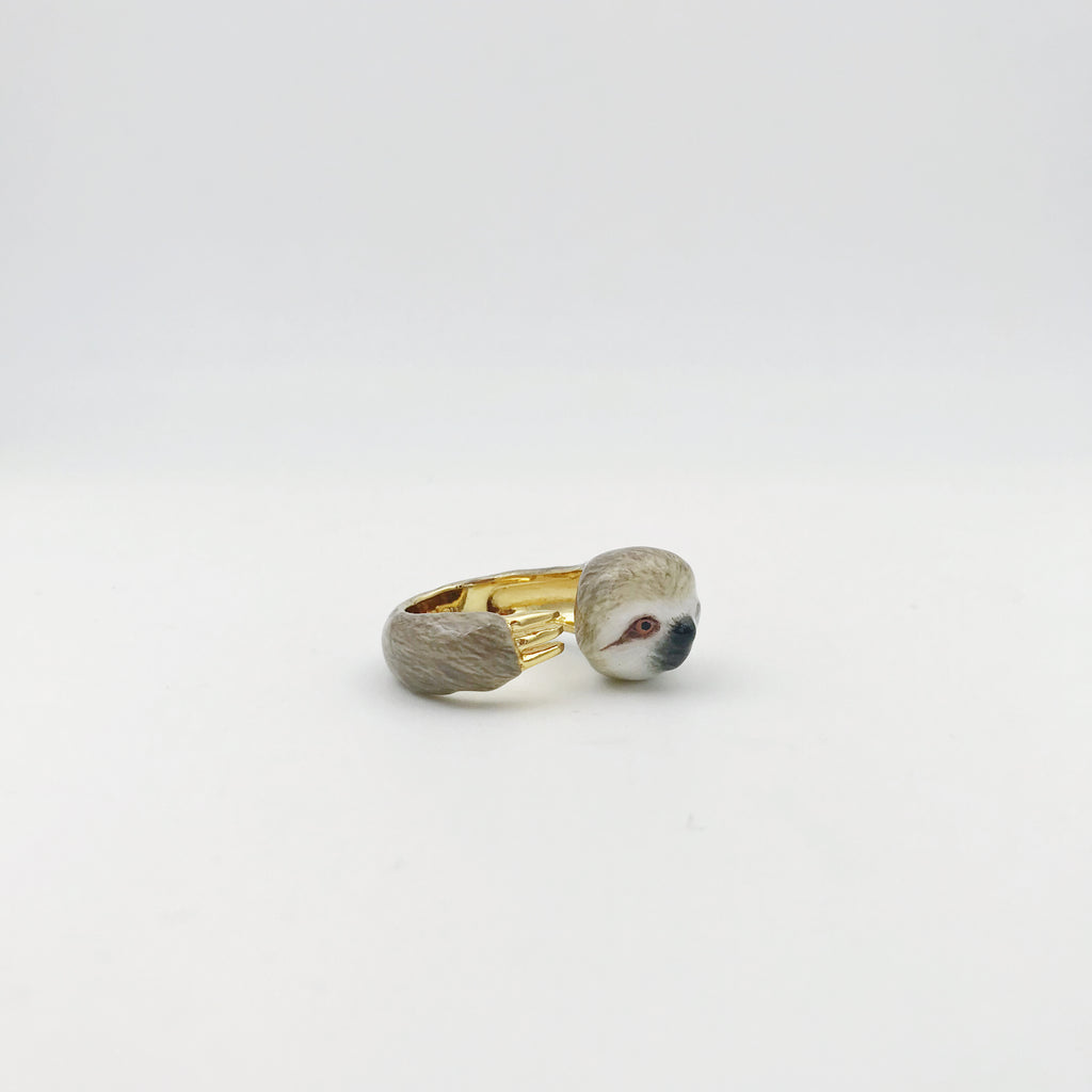 Mary Lou Grey Sloth Ring - MaryLouStore