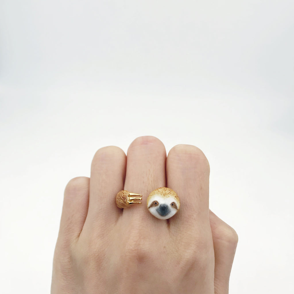 Mary Lou Orange Sloth Ring - MaryLouStore