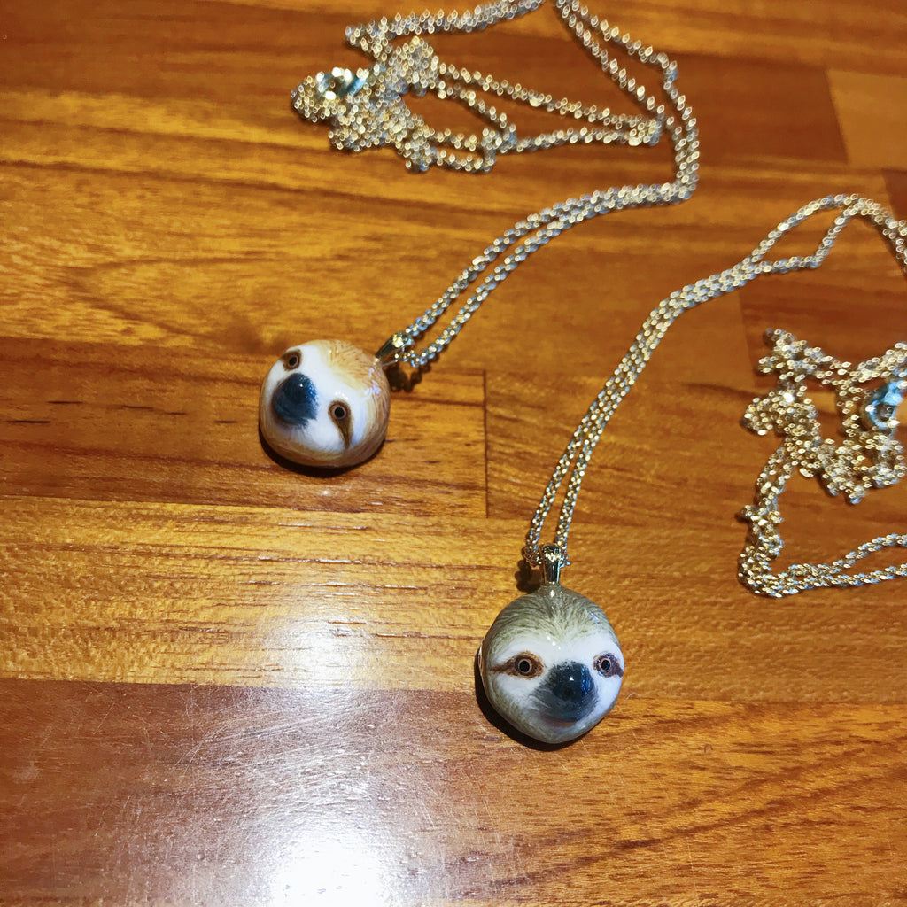 Mary Lou Grey Sloth Necklace - MaryLouStore