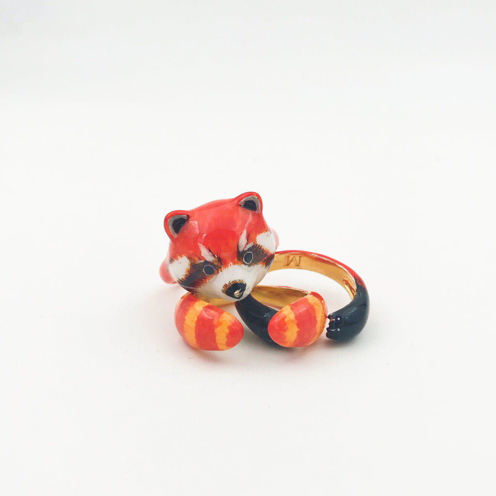 Mary Lou Red Panda Ring - MaryLouStore