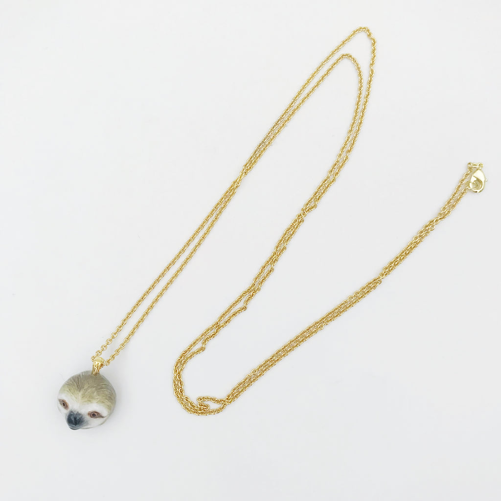 Mary Lou Grey Sloth Necklace - MaryLouStore