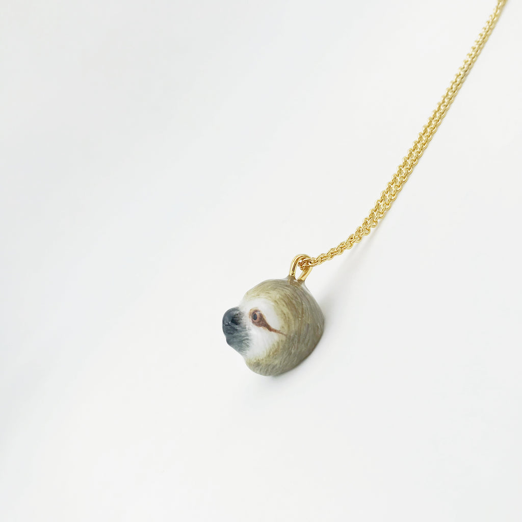 Mary Lou Grey Sloth Necklace - MaryLouStore