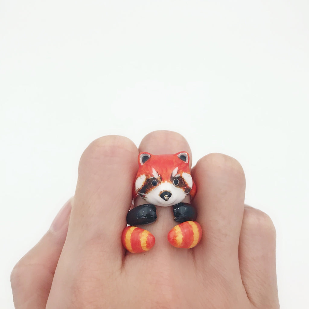 Mary Lou Red Panda Ring - MaryLouStore