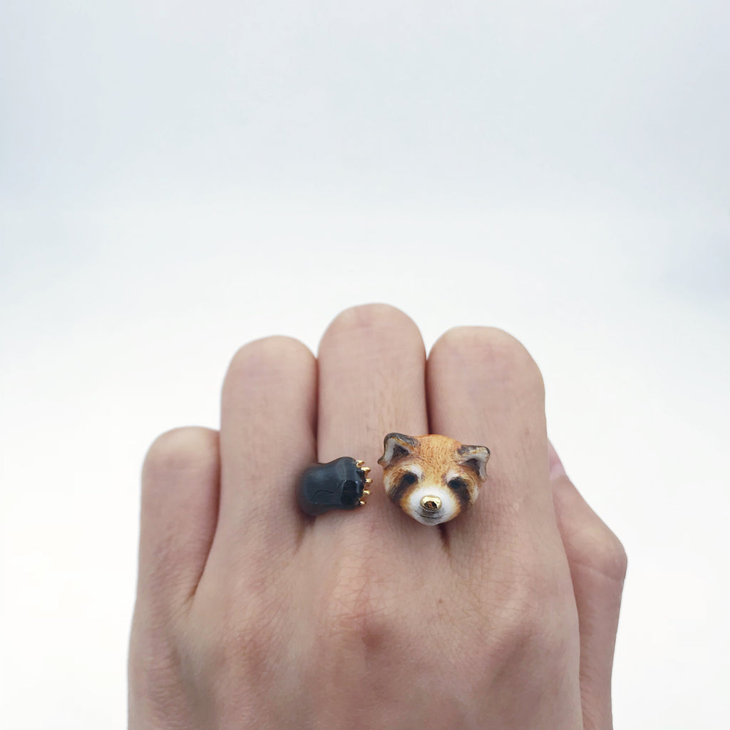Mary Lou Red Panda Ring - MaryLouStore