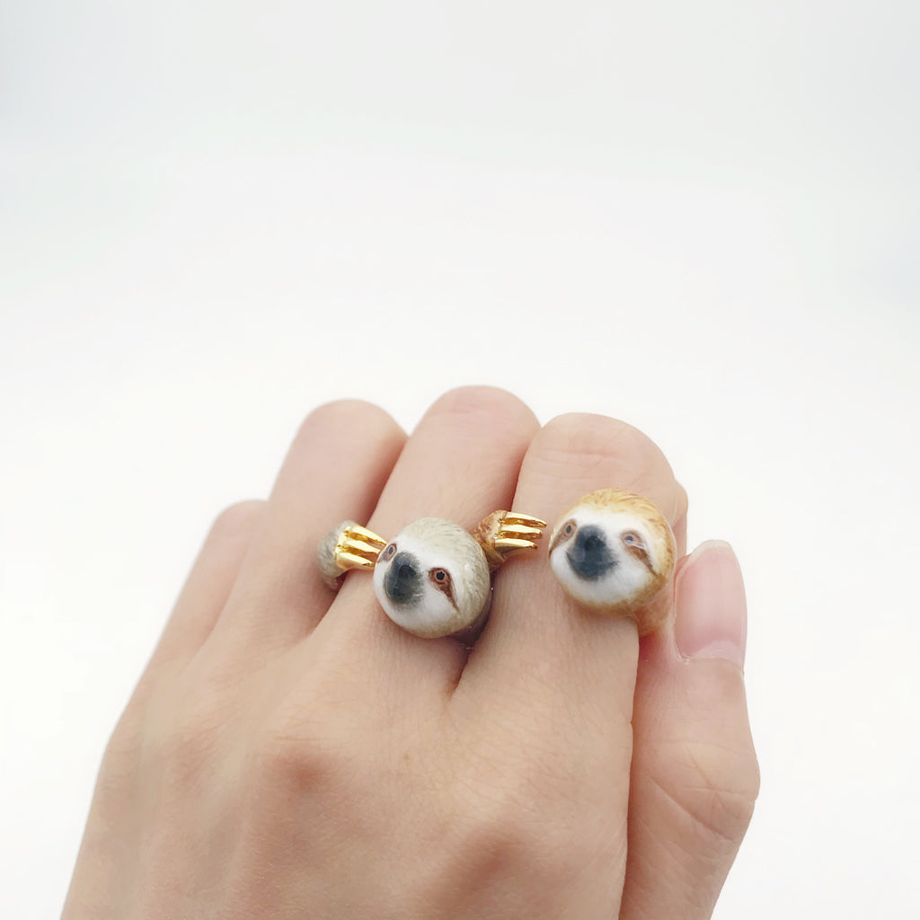 Mary Lou Orange Sloth Ring - MaryLouStore