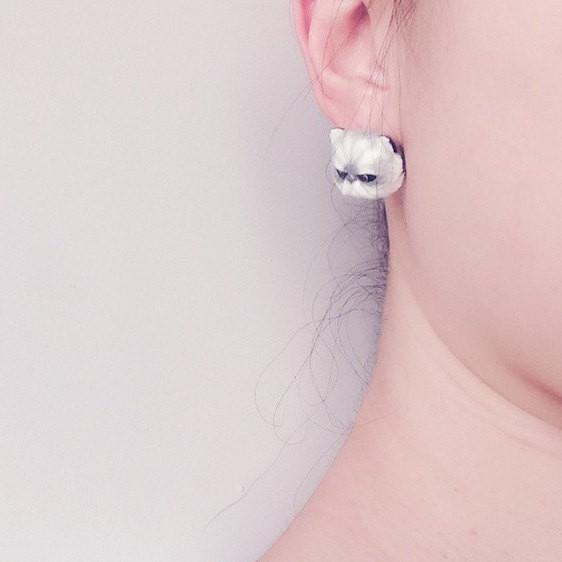 Mary Lou Persian Cat Earrings - MaryLouStore