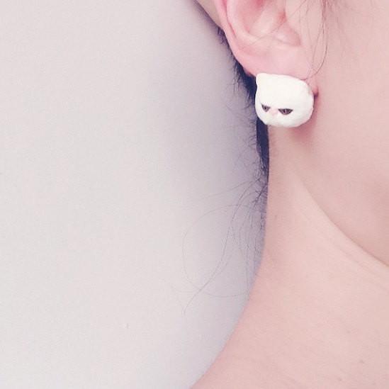 Mary Lou Persian Cat Earrings - MaryLouStore