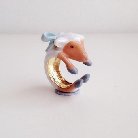 Mary Lou Ribbon Sheep Ring - MaryLouStore