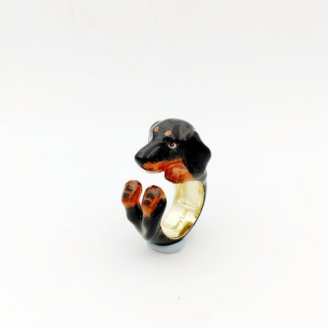 Mary Lou Black Dachshund Ring - MaryLouStore