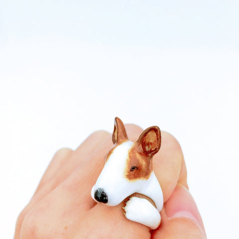 Mary Lou Brown Bull Terrier Ring - MaryLouStore