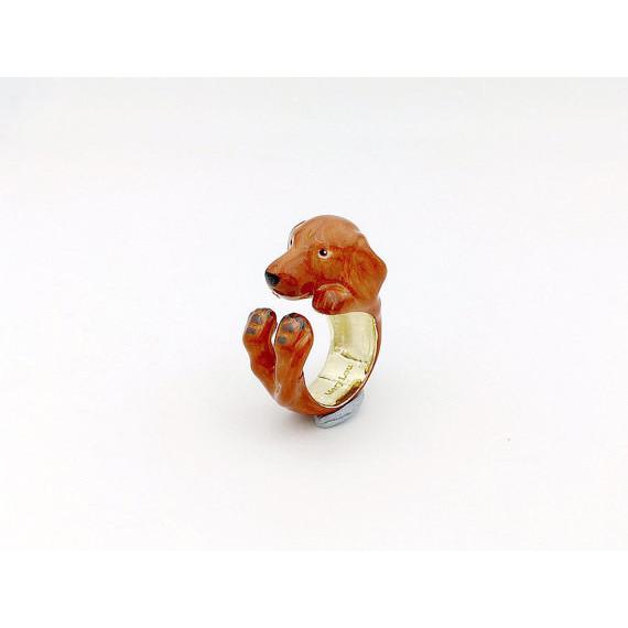 Mary Lou Brown Dachshund Ring - MaryLouStore