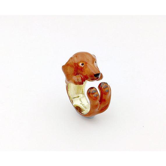 Mary Lou Brown Dachshund Ring - MaryLouStore