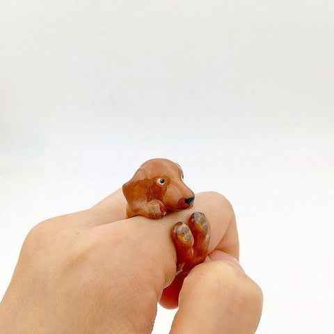 Mary Lou Brown Dachshund Ring - MaryLouStore