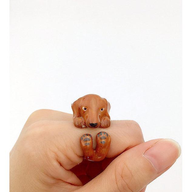 Mary Lou Brown Dachshund Ring - MaryLouStore