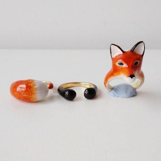 Mary Lou Orange Fox Ring - MaryLouStore