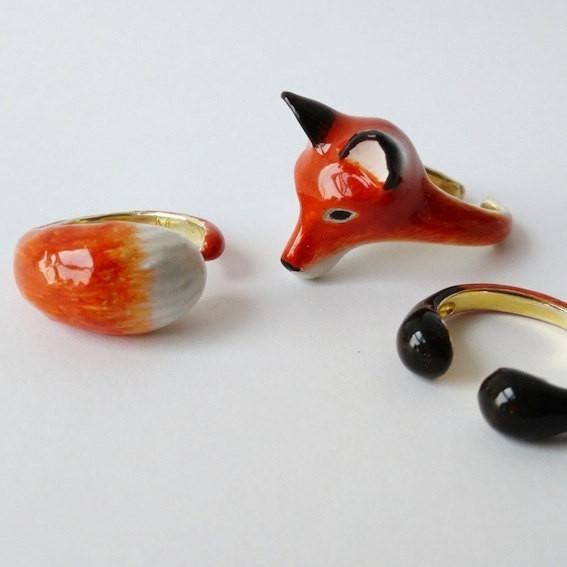 Mary Lou Orange Fox Ring - MaryLouStore