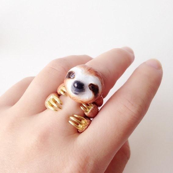 Mary Lou Orange Sloth Ring - MaryLouStore