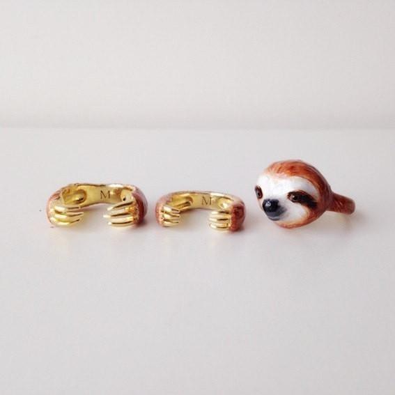 Mary Lou Orange Sloth Ring - MaryLouStore