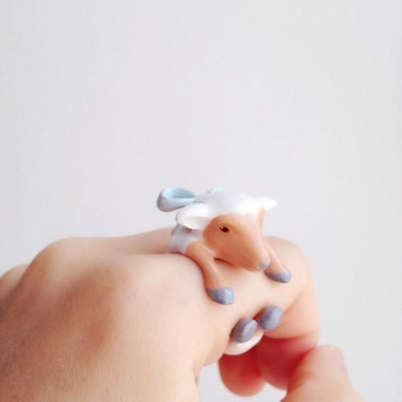 Mary Lou Ribbon Sheep Ring - MaryLouStore
