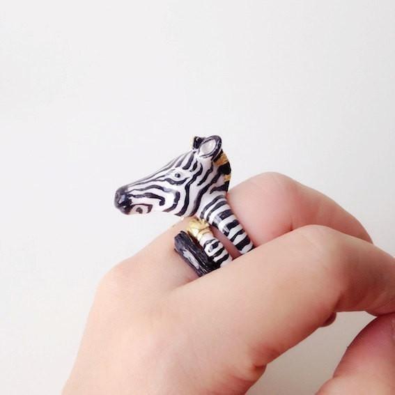 Mary Lou Zebra Ring - MaryLouStore
