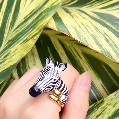 Mary Lou Zebra Ring - MaryLouStore