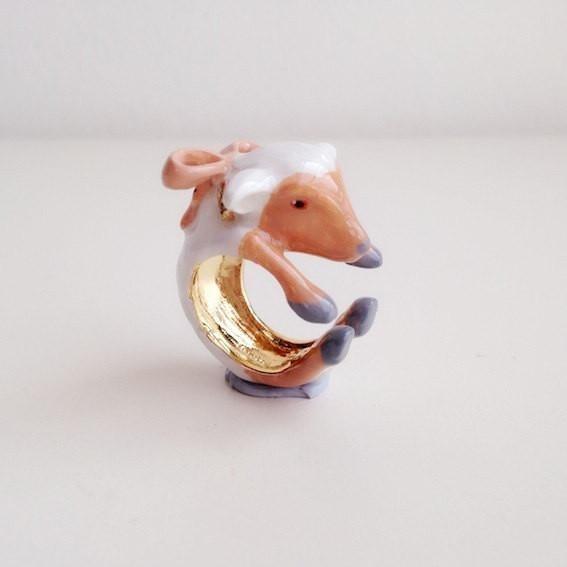Mary Lou Ribbon Sheep Ring - MaryLouStore
